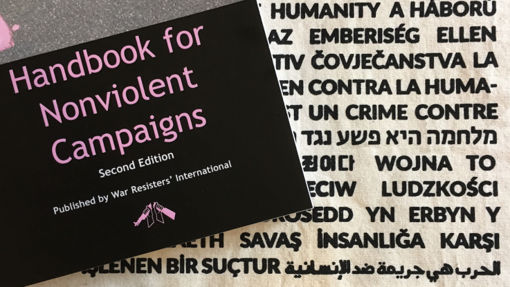 The front cover of WRI's Handbook for Nonviolent Campaigns